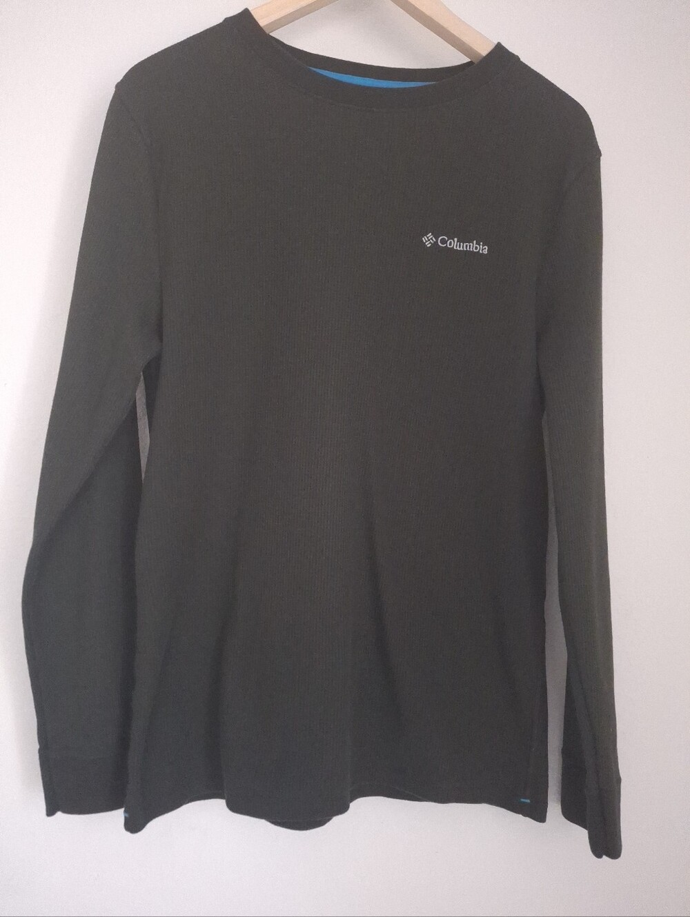 Columbia Men's Dark Green Waffle Knit Thermal Tee